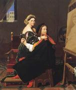 Jean Auguste Dominique Ingres Raphael and La Fornarina (mk04) Sweden oil painting artist